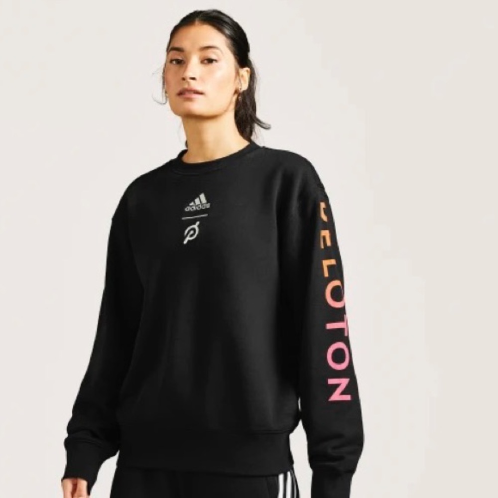 NWT *rare* black Peloton X Adidas crew neck